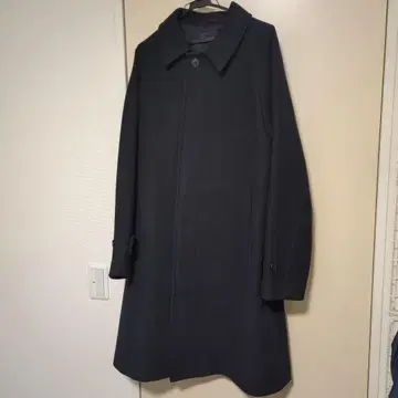 유니클로 싱글 브레스 코트 네이비