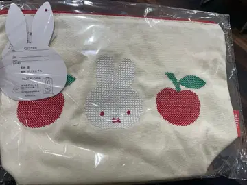 미피 zakkafesta 크로스 스티치 파우치 사과