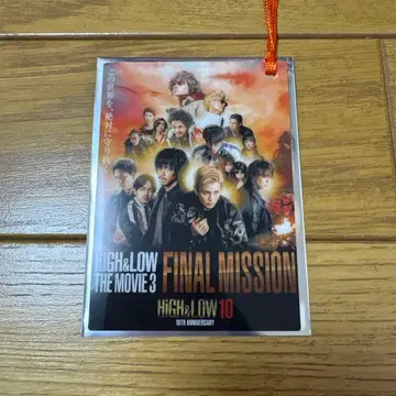 HiGH&LOW 콜라보 카페 클리어 책갈피