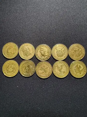 포켓몬 골드 메달 코인 9종류 10매