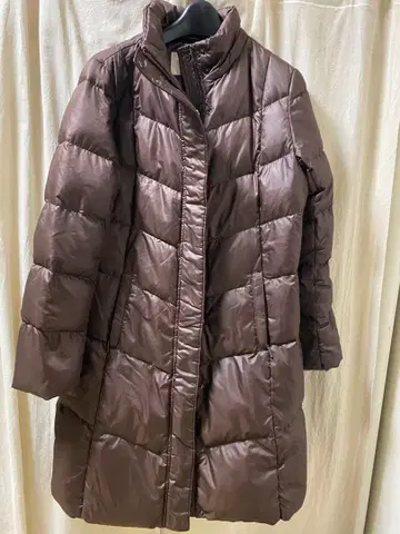 UNIQLO 프리미엄 다운 브라운 다운 코트