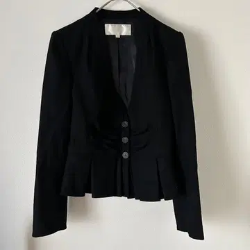 고품질 시트러스 노츠 자켓 블랙 L 사이즈 프릴 디자인 깔끔한