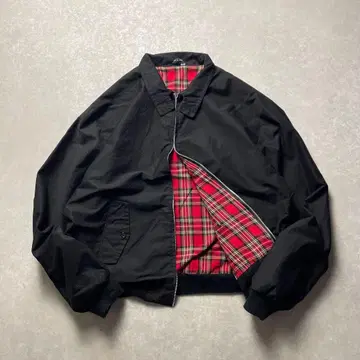 잉글랜드제 vintage 스윙탑 블루종 블랙 검정 해링턴 자켓