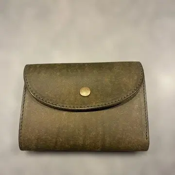 [ 미사용 새상품 ] 천연 가죽 Ryu 접이식 지갑 카키