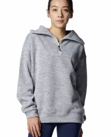 미사용 택 있음 [ S ] 언더아머 [ 그레이 하프 지퍼 상의 ]