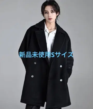 완판템 ADRER 비버 멜톤 오버 P코트 S 사이즈