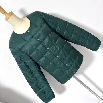 새상품 TAION 베이직 크루넥 버튼 이너 다운 자켓