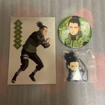 나라 시카마루 캔뱃지 엽서 러버 키링