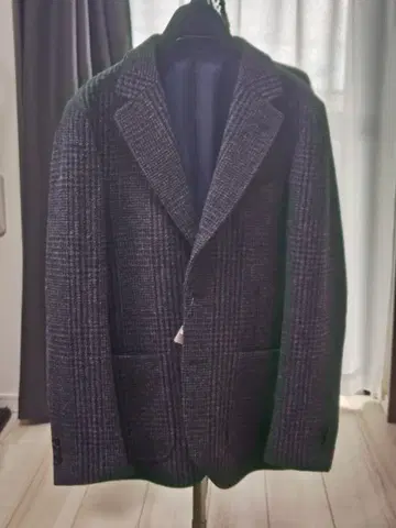 BEAMS HEART 체크 무늬 테일러드 자켓 S