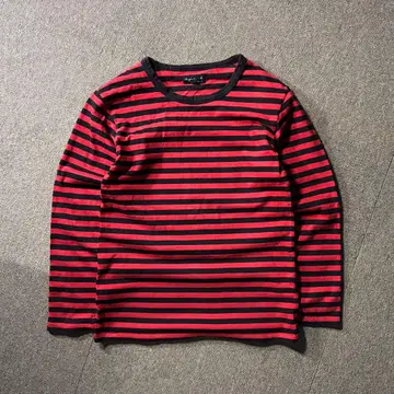 agnes b 애니에스 베이 보더 티셔츠 롱T 빨검