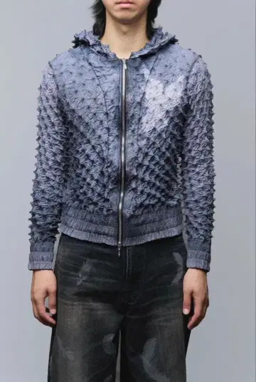 MASU SPIKY ZIP-UP HOODIE 24fw