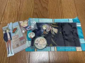 SPY x FAMILY 로이드 포저 6종 세트 (파우치, 캔뱃지 등)