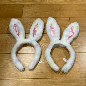 디즈니 부활절 토끼 귀 머리띠 파스텔 컬러 2개 세트
