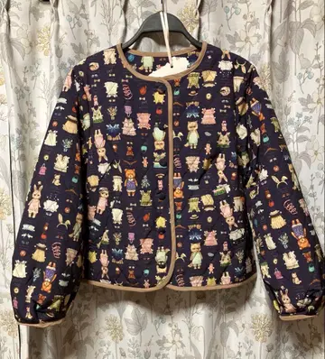 새상품급 yukiemon 텍스타일 퀼트 블루종 M