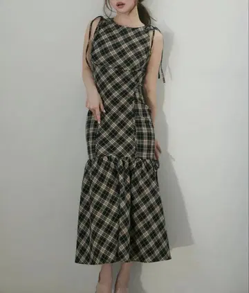 andmary Grenda ribbon long dress 앤드마리