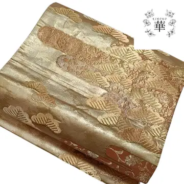 화려한 후쿠로 오비 금채 송문 노을 크고 작은 쌀알 포멀