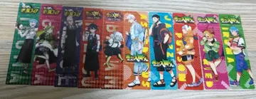 애니메이션 캐릭터 카드 10장 세트