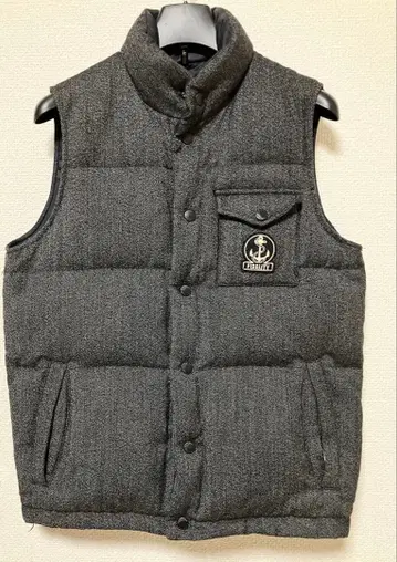 리버서블 다운 베스트 다크 그레이/블랙