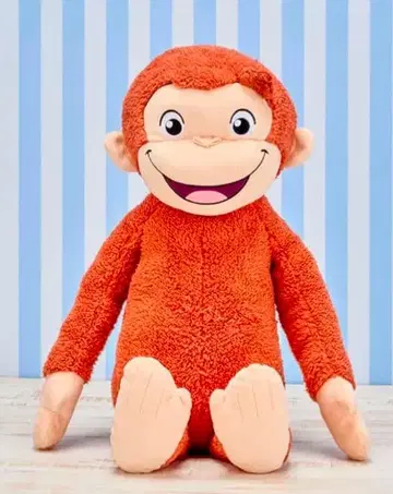 호기심 많은 조지 슈퍼 라지 봉제 인형 웃는 얼굴