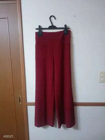 야마다야 Aga 와이드 레그 슬랙스