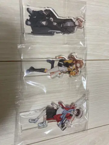 컬러풀 피치 아크릴 스탠드 유안 에토 유리