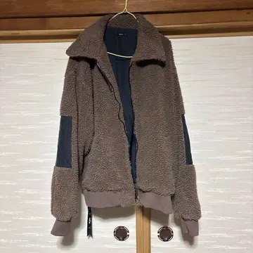 act'm 액톰 오버 사이즈 보아 자켓 보아 블루종