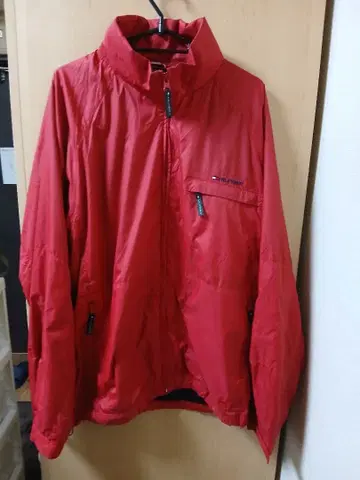 TOMMY HILFIGER 나일론 자켓 레드 M 사이즈