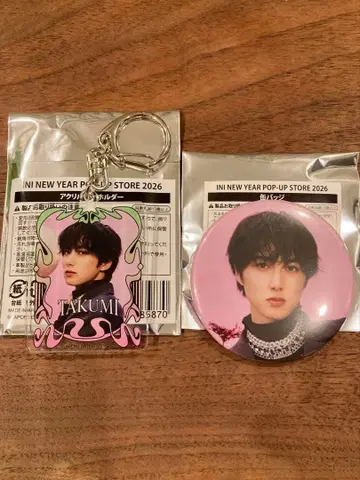 [ 오자키 타쿠미 ] INI POPUP 아크릴 키링 캔뱃지