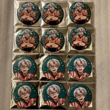 귀멸의 칼날 캔뱃지 시나즈가와 사네미 토부 동물공원