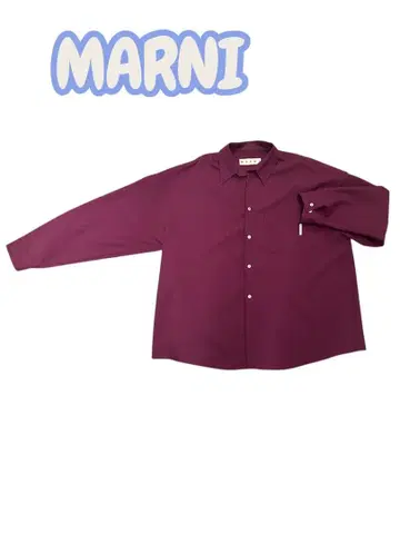MARMI 퍼플 긴팔 셔츠 사이즈 50