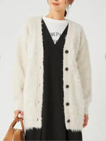 [ green label relaxing ] 샤기 니트 가디건 2way