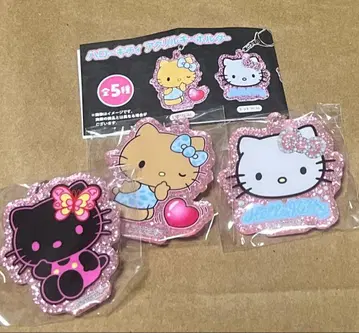 헬로키티 아크릴 키링 3개 세트 일광화상 키티