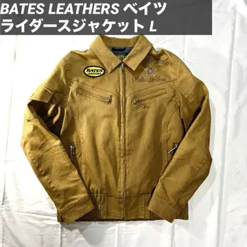 BATES LEATHERS 베이츠 라이더 자켓 자수 L 여성용
