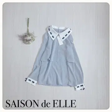 [미사용 택 포함] SAISON de ELLE 세조 드 엘 리본 블라우스