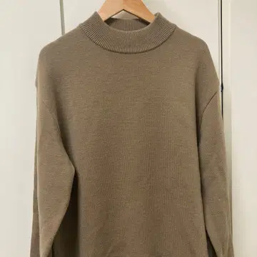 UNITED TOKYO 울 밀라노 리브 모크넥 니트 남성용