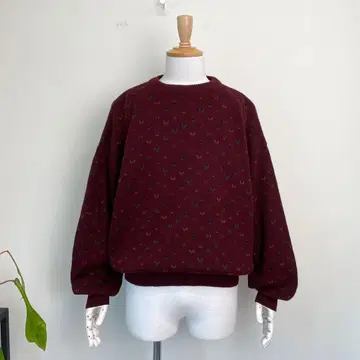 90s PRIMA MAGLIA 총 패턴 니트 스웨터 빈티지 구제 의류