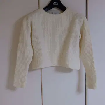 SLOBE IENA 아이보리 리브 니트