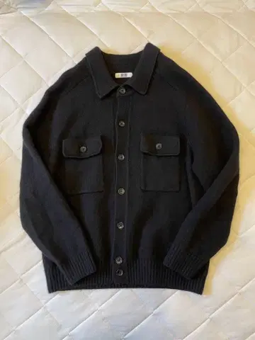 UNIQLO U 라무 니트 자켓 블랙 L 사이즈