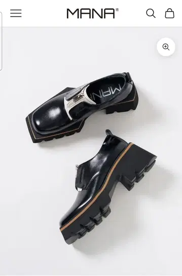 극미품 MANA 센더 지퍼 엣지 솔 슈즈 37