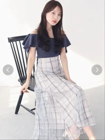 MERCURYDUO 스팽글 레이스 스커트 아이보리 S 사이즈