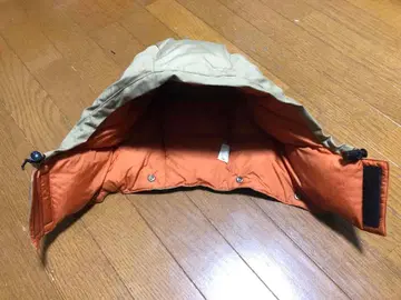 더 노스 페이스 브라운 택 다운 자켓용 후드 단독 베이지 x 오렌지