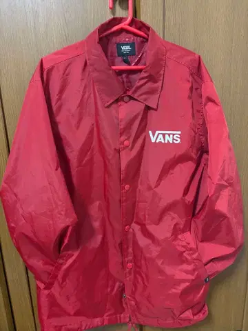 VANS 레드 나일론 자켓