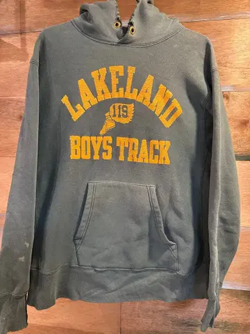 Champion Reverse Weave 후드티 그린 트리코