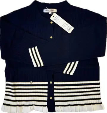 새상품 슈퍼뷰티 스트라이프 가디건 42