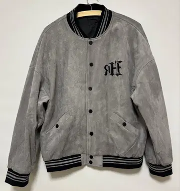 [ 미사용 ] Emmanuela 스웨이드풍 바시티 자켓