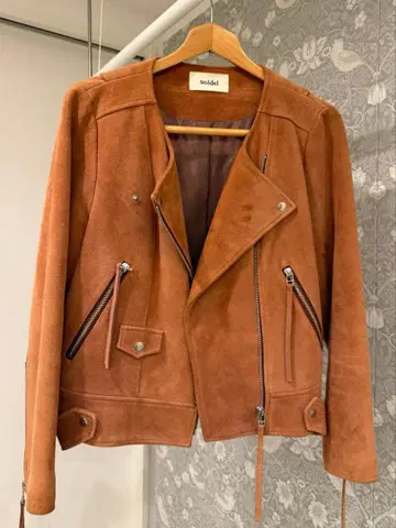 SNIDEL 스웨이드 가죽 자켓