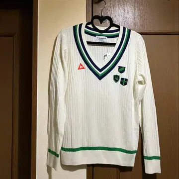 lecoqsportif V넥 스웨터 화이트 L