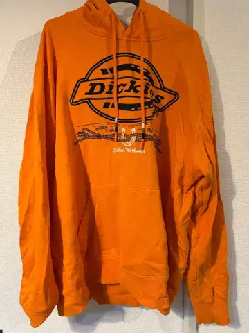 Dickies 오렌지 후드티 XXL