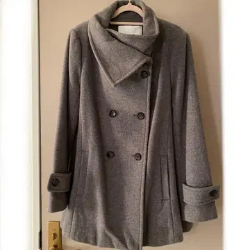 블랙바이마우지 더블 브레스트 피 코트 BLACKBYMOUSSY