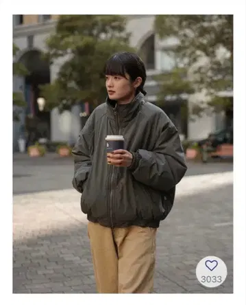 [ BONBON ] EviStub 리버서블 플리스 자켓 M